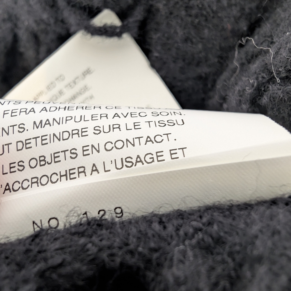 Comme des Garçons Homme Plus Men's Splash Pattern Knit in Black - Picture 12 of 12